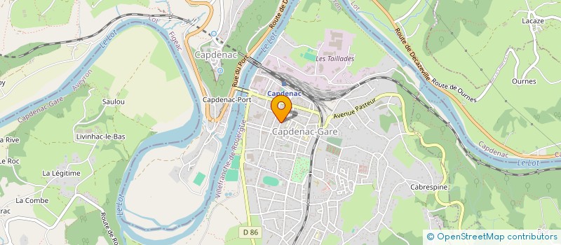 localisation de l'entreprise MONGEO  CAPDENAC-GARE