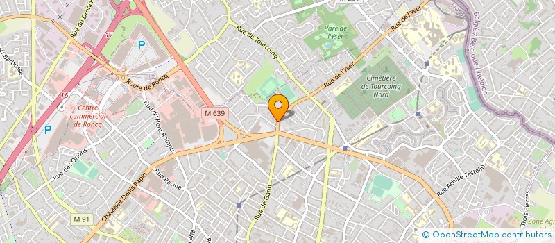 localisation de l'entreprise MONGER à TOURCOING