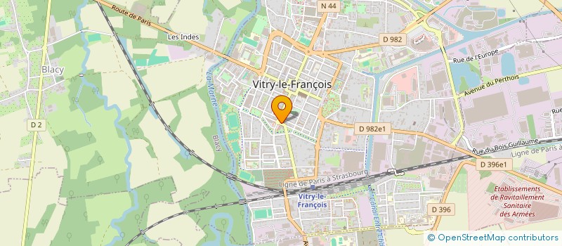 localisation de l'entreprise MONGINOT à VITRY-LE-FRANCOIS