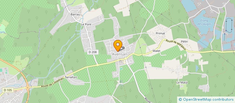 localisation de l'entreprise MONGODIN PLOMBERIE SERVICES  AVENSAN