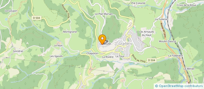 localisation de l'entreprise MONGOIN BERNARD  GRANDRIS