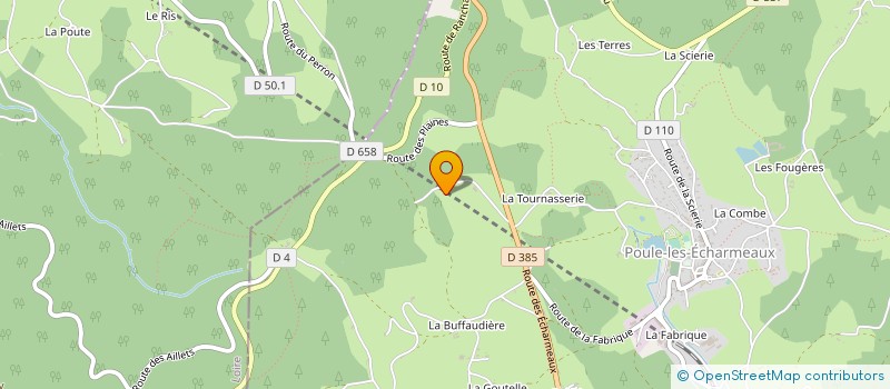 localisation de l'entreprise MONGOIN LARDET TP  CHAMBOST-ALLIERES