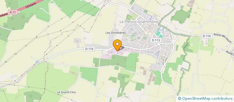 localisation de l'entreprise MONGOLFIER  LE PLESSIS-GRAMMOIRE