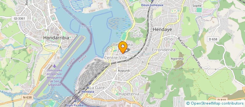 localisation de l'entreprise MONGOUR & ASSOCIES  HENDAYE