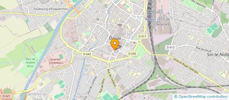 localisation de l'entreprise MONGRAT à DOUAI