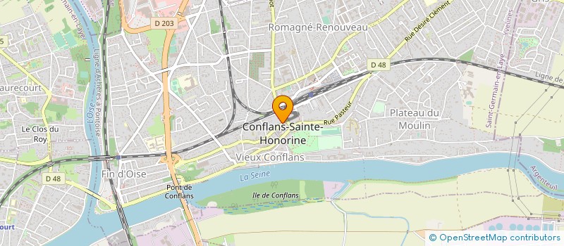 localisation de l'entreprise MONGRELET-MEURET GEOMETRES-EXPERTS ASSOCIES à CONFLANS-SAINTE-HONORINE