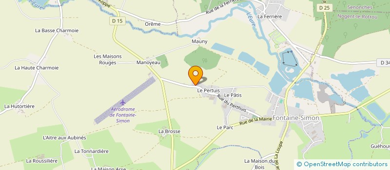 localisation de l'entreprise MONGUILLON & FILS à FONTAINE-SIMON