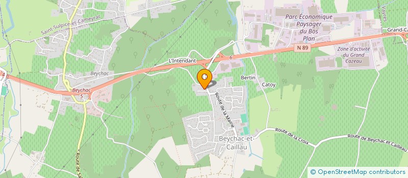 localisation de l'entreprise MONGUILLOT INVEST  BEYCHAC-ET-CAILLAU