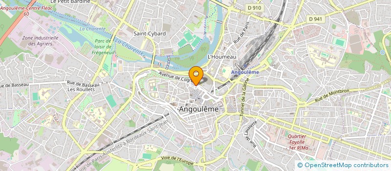 localisation de l'entreprise MONGUIS à ANGOULEME