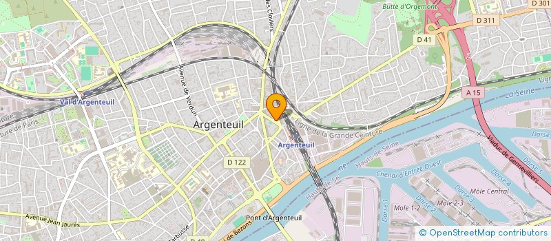 localisation de l'entreprise MONGUY CAPITAL  ARGENTEUIL