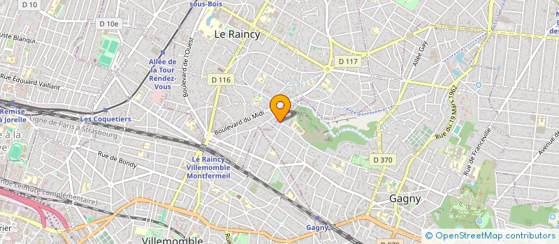 localisation de l'entreprise MONI 13 SERVICES à GAGNY