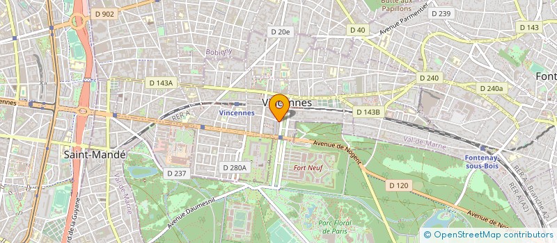 localisation de l'entreprise MONI à VINCENNES