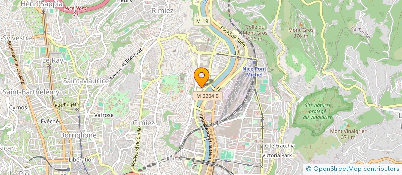 localisation de l'entreprise MONIA à NICE