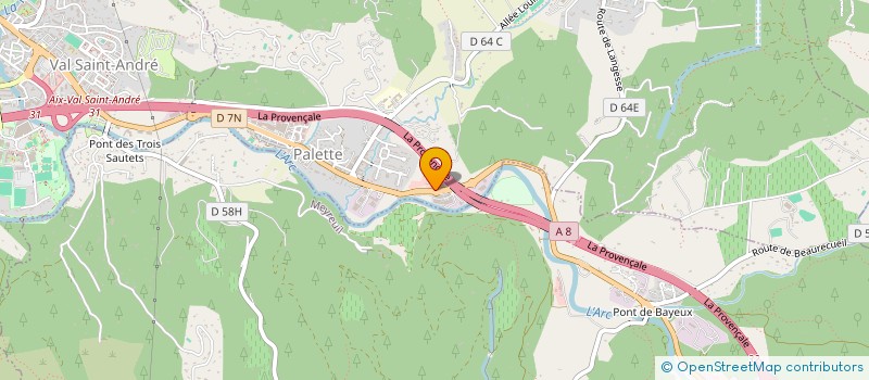 localisation de l'entreprise MONICA  LE THOLONET