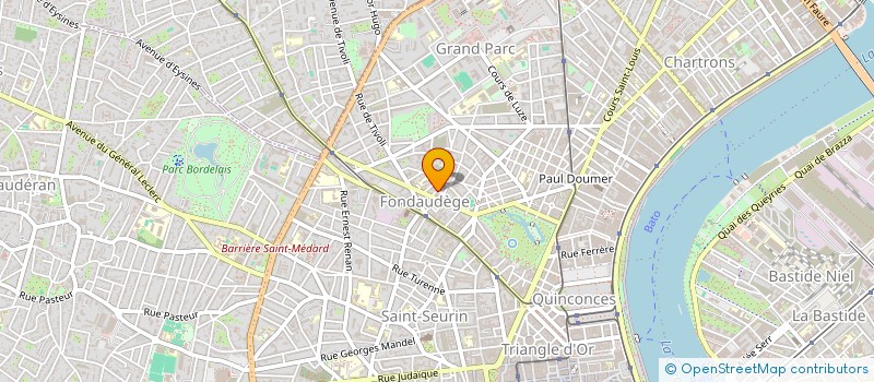 localisation de l'entreprise MONICA IRIMIA CONSEIL  BORDEAUX