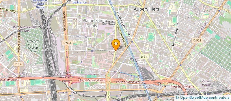 localisation de l'entreprise MONICA'S  AUBERVILLIERS