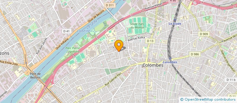 localisation de l'entreprise MONICAR à COLOMBES