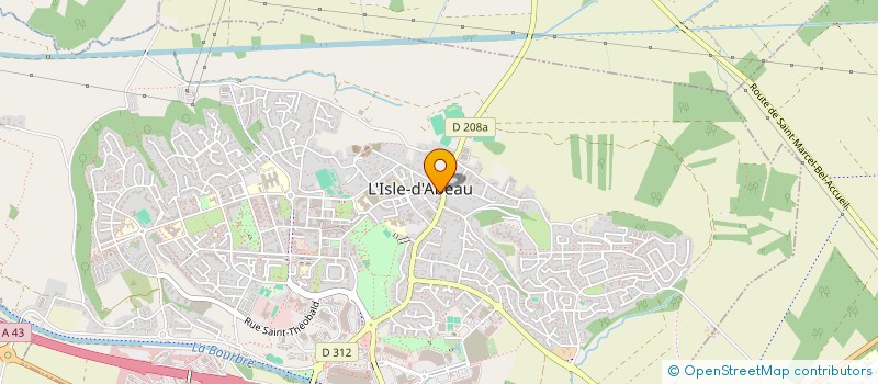 localisation de l'entreprise MONIDA  L'ISLE-D'ABEAU