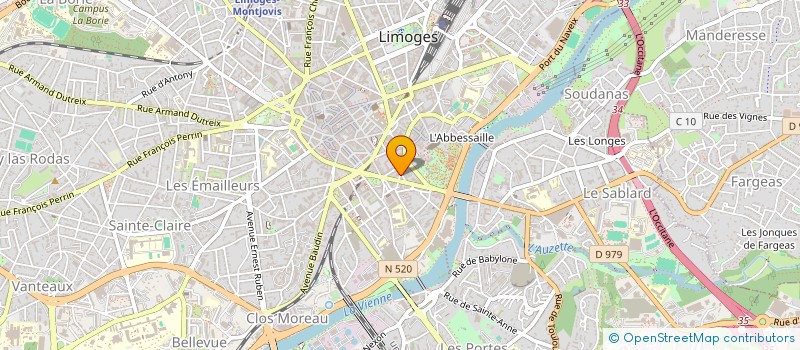 localisation de l'entreprise MONIE CONSEILS à LIMOGES