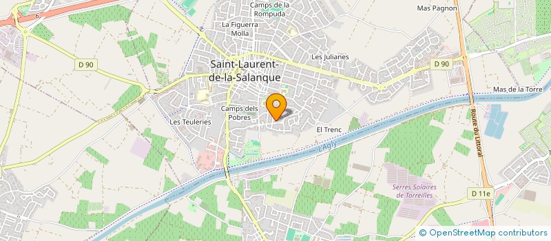 localisation de l'entreprise MONIE-NOVA  SAINT-LAURENT-DE-LA-SALANQUE