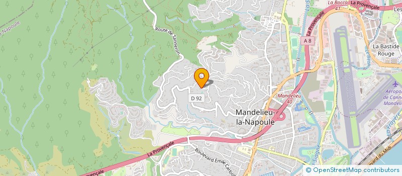 localisation de l'entreprise MONIER INVEST  MANDELIEU-LA-NAPOULE