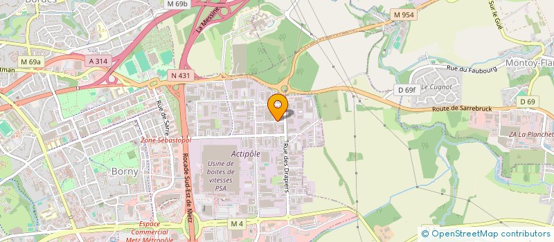 localisation de l'entreprise MONIKA  METZ