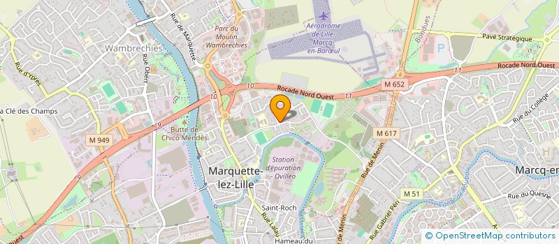 localisation de l'entreprise MONIMO MH  MARQUETTE-LEZ-LILLE