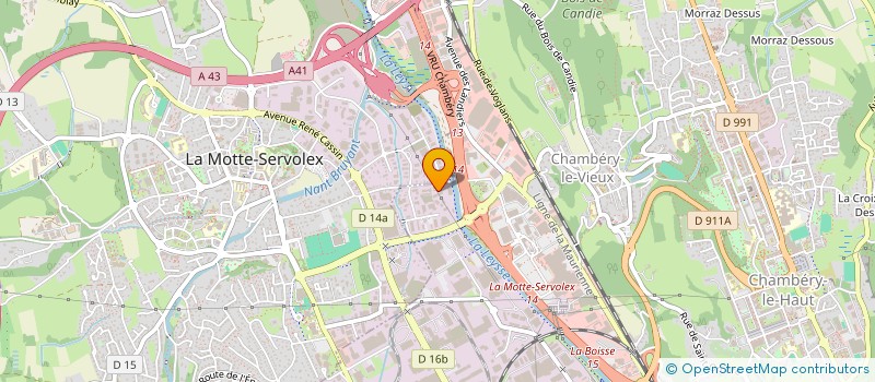 localisation de l'entreprise MONIN  CHAMBERY