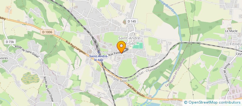 localisation de l'entreprise MONIN-BONNARD IMMOBILIER (MB IMMOBILIER)  SAINT-ANDRE-LE-GAZ