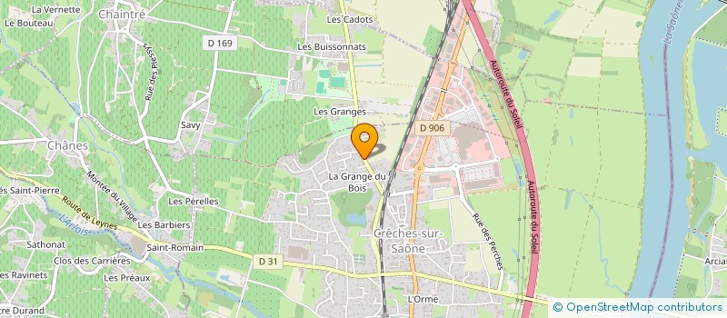 localisation de l'entreprise MONIN CONSTRUCTION  CRECHES-SUR-SAONE