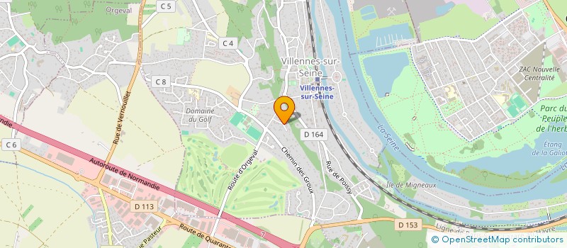 localisation de l'entreprise MONIN ET FILLES  VILLENNES-SUR-SEINE