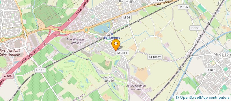 localisation de l'entreprise MONIN INDUSTRIE SAS  BAILLARGUES