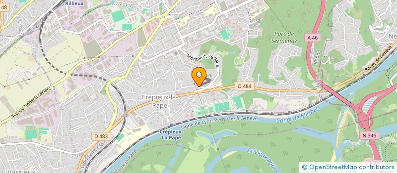 localisation de l'entreprise MONIN MARCHAND  RILLIEUX-LA-PAPE