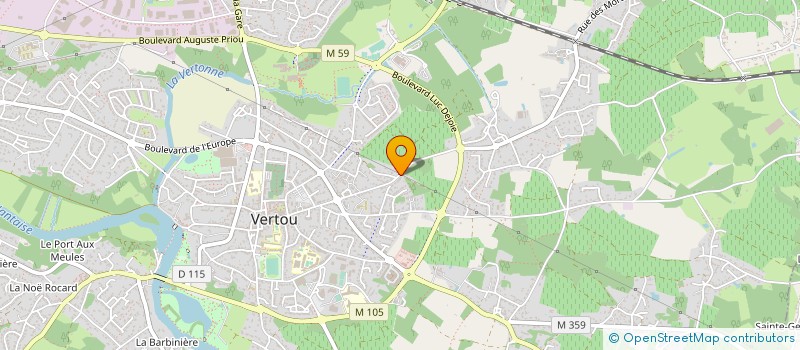 localisation de l'entreprise MONINVEST à VERTOU