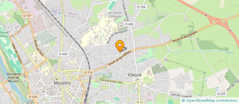 localisation de l'entreprise MONIOT SMETS  YZEURE