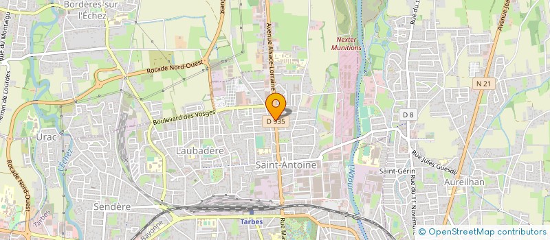 localisation de l'entreprise MONIQUE CALVO COMMUNICATIONS AGENCE MC2 à TARBES