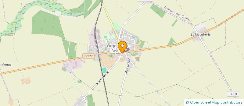 localisation de l'entreprise MONIQUE CORNET à ORGERES-EN-BEAUCE