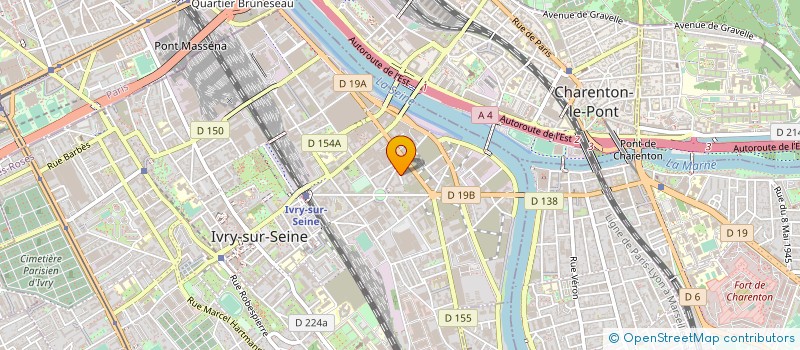 localisation de l'entreprise MONIQUE DISDET à IVRY-SUR-SEINE