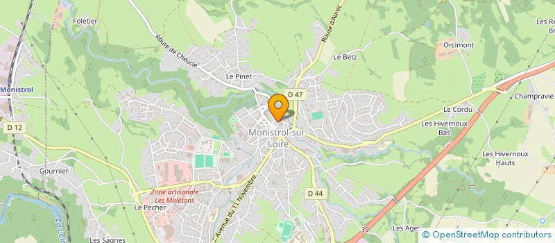 localisation de l'entreprise MONISTROLJH43  MONISTROL-SUR-LOIRE