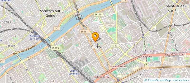 localisation de l'entreprise MONITA DERRIEUX à CLICHY