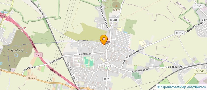 localisation de l'entreprise MONITA EVENEMENTS  ESCAUDAIN