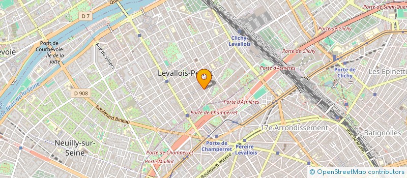 localisation de l'entreprise MONJARDIN à LEVALLOIS PERRET