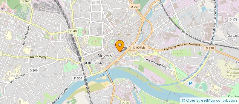 localisation de l'entreprise MONJENOT GATIGNOL à NEVERS