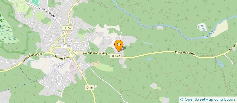 localisation de l'entreprise MONLON à LEON