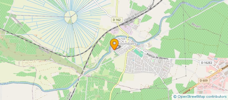 localisation de l'entreprise MONLOU à COLOMBIERS