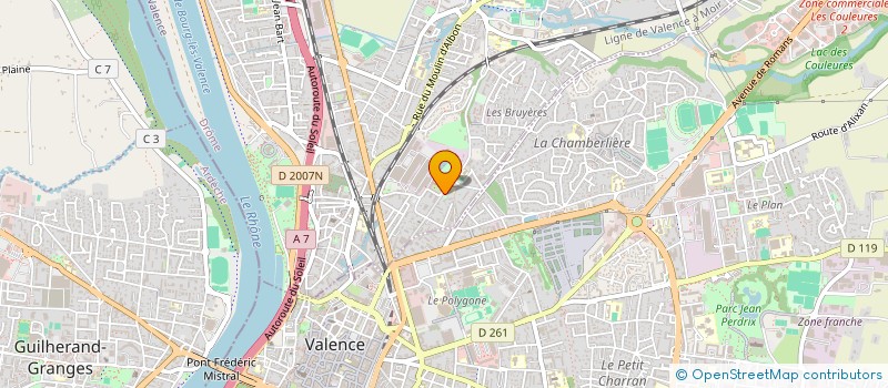 localisation de l'entreprise MONMAGNON A2L  BOURG-LES-VALENCE