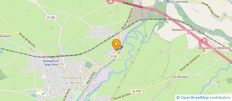 localisation de l'entreprise MONMIRADOR  DOMPIERRE-SUR-BESBRE