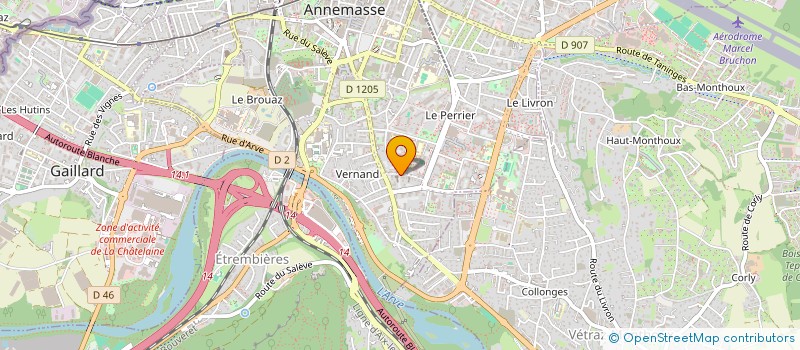 localisation de l'entreprise MONMONT à ANNEMASSE