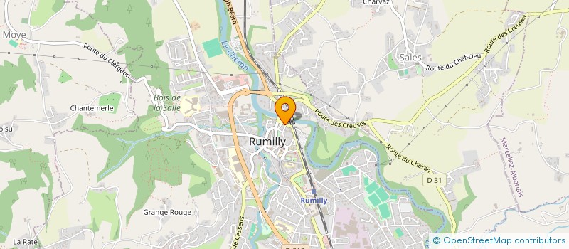 localisation de l'entreprise MONNADRAS  RUMILLY