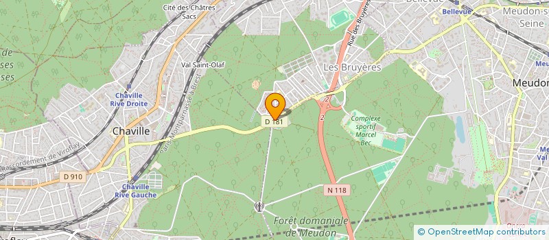localisation de l'entreprise MONNERET FORMATION à MEUDON